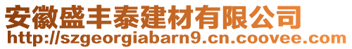 安徽盛豐泰建材有限公司