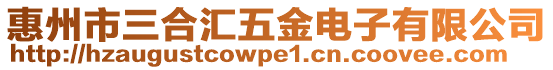 惠州市三合匯五金電子有限公司