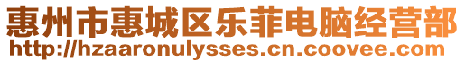 惠州市惠城區樂菲電腦經營部