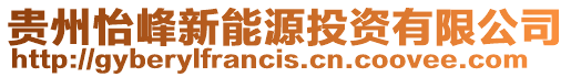 貴州怡峰新能源投資有限公司