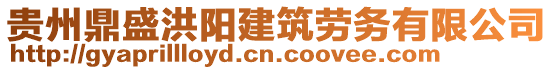 貴州鼎盛洪陽建筑勞務(wù)有限公司