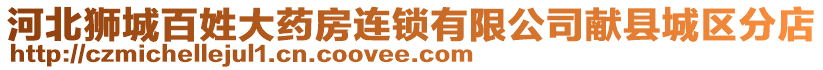 河北獅城百姓大藥房連鎖有限公司獻縣城區分店
