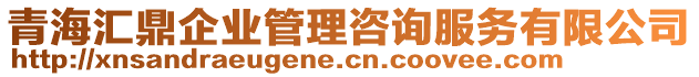 青海匯鼎企業管理咨詢服務有限公司