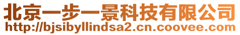 北京一步一景科技有限公司