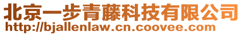 北京一步青藤科技有限公司