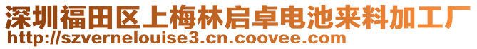 深圳福田區(qū)上梅林啟卓電池來(lái)料加工廠