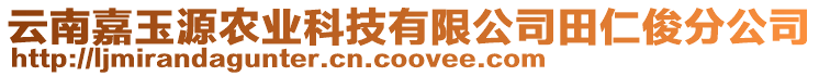 云南嘉玉源農(nóng)業(yè)科技有限公司田仁俊分公司