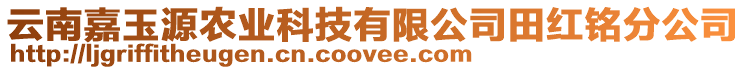 云南嘉玉源農業科技有限公司田紅銘分公司