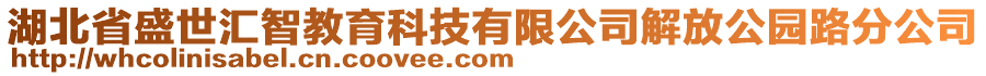 湖北省盛世匯智教育科技有限公司解放公園路分公司