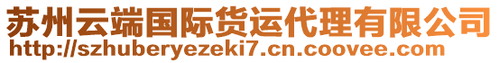 蘇州云端國際貨運代理有限公司