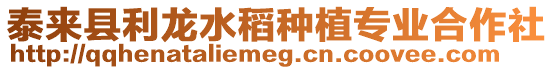 泰來縣利龍水稻種植專業合作社