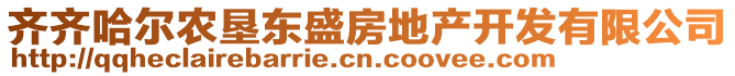 齊齊哈爾農(nóng)墾東盛房地產(chǎn)開發(fā)有限公司