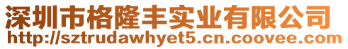 深圳市格隆豐實(shí)業(yè)有限公司