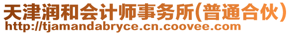 天津潤和會計師事務(wù)所(普通合伙)