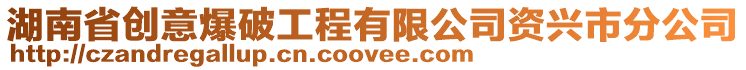 湖南省創(chuàng)意爆破工程有限公司資興市分公司