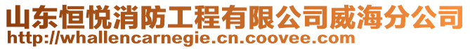 山東恒悅消防工程有限公司威海分公司