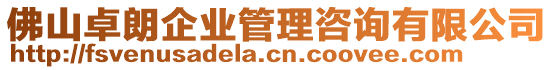 佛山卓朗企業(yè)管理咨詢有限公司