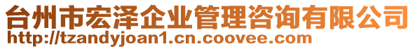 臺州市宏澤企業(yè)管理咨詢有限公司