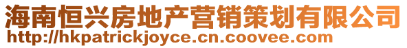 海南恒興房地產營銷策劃有限公司
