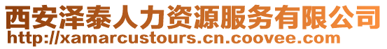 西安澤泰人力資源服務有限公司