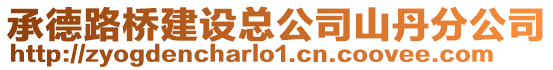 承德路橋建設總公司山丹分公司