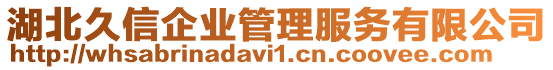 湖北久信企業管理服務有限公司