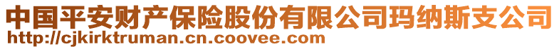 中國平安財產(chǎn)保險股份有限公司瑪納斯支公司