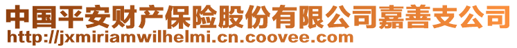 中國(guó)平安財(cái)產(chǎn)保險(xiǎn)股份有限公司嘉善支公司