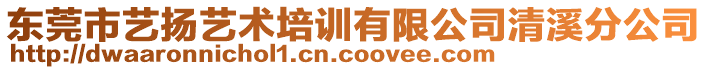 東莞市藝揚(yáng)藝術(shù)培訓(xùn)有限公司清溪分公司