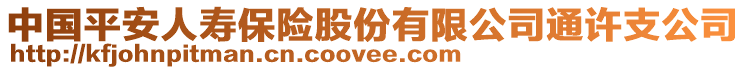 中國平安人壽保險股份有限公司通許支公司