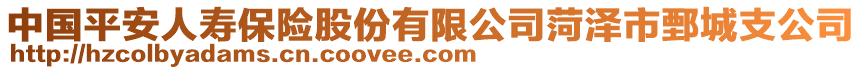 中國平安人壽保險股份有限公司菏澤市鄄城支公司