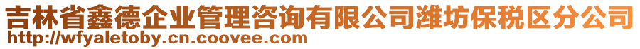 吉林省鑫德企業(yè)管理咨詢有限公司濰坊保稅區(qū)分公司