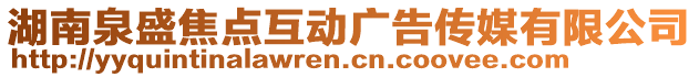 湖南泉盛焦點(diǎn)互動(dòng)廣告?zhèn)髅接邢薰? style=