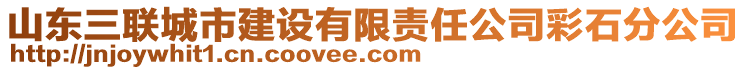 山東三聯(lián)城市建設(shè)有限責(zé)任公司彩石分公司