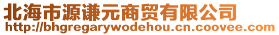 北海市源謙元商貿(mào)有限公司