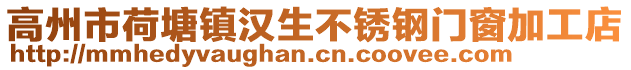 高州市荷塘鎮漢生不銹鋼門窗加工店