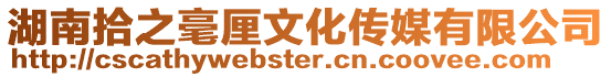 湖南拾之毫厘文化傳媒有限公司