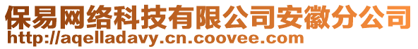 保易網(wǎng)絡(luò)科技有限公司安徽分公司