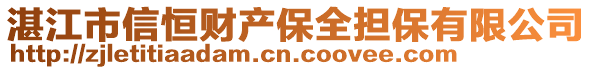 湛江市信恒財(cái)產(chǎn)保全擔(dān)保有限公司