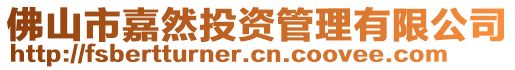 佛山市嘉然投資管理有限公司