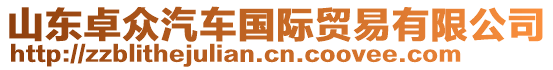 山東卓眾汽車國(guó)際貿(mào)易有限公司