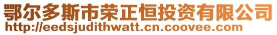 鄂爾多斯市榮正恒投資有限公司