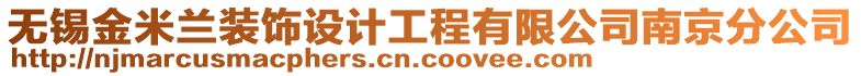 無錫金米蘭裝飾設(shè)計工程有限公司南京分公司