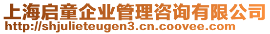 上海啟童企業(yè)管理咨詢有限公司