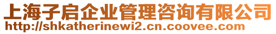 上海子啟企業(yè)管理咨詢有限公司