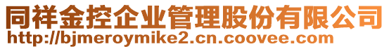 同祥金控企業(yè)管理股份有限公司