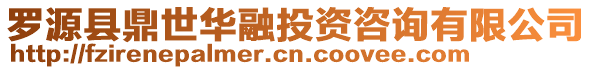 羅源縣鼎世華融投資咨詢有限公司