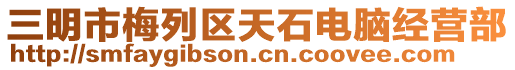 三明市梅列區(qū)天石電腦經(jīng)營部