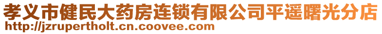孝義市健民大藥房連鎖有限公司平遙曙光分店