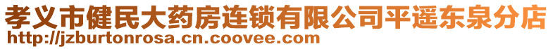 孝義市健民大藥房連鎖有限公司平遙東泉分店